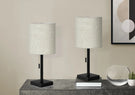 Lighting, Table Lamp, USB Port Included, Nickel, Contemporary (Set of 2) - Furniture Home Direct