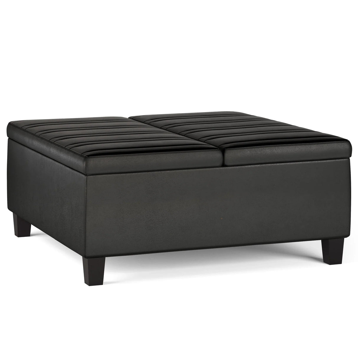 Ellis - Coffee Table Storage Ottoman Contemporary Design - Furniture Home Direct