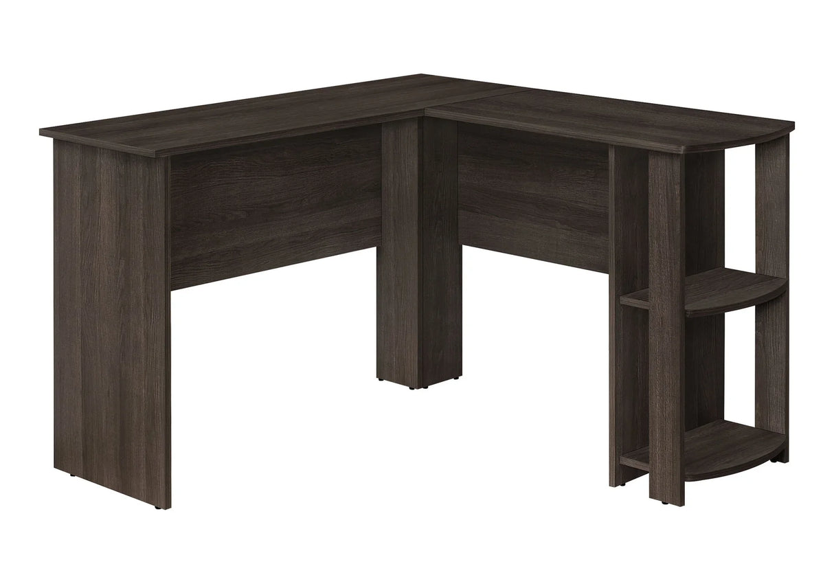 Computer Desk, Home Office, Corner, Storage Shelves, L Shape, Laptop, Contemporary & Modern - Furniture Home Direct