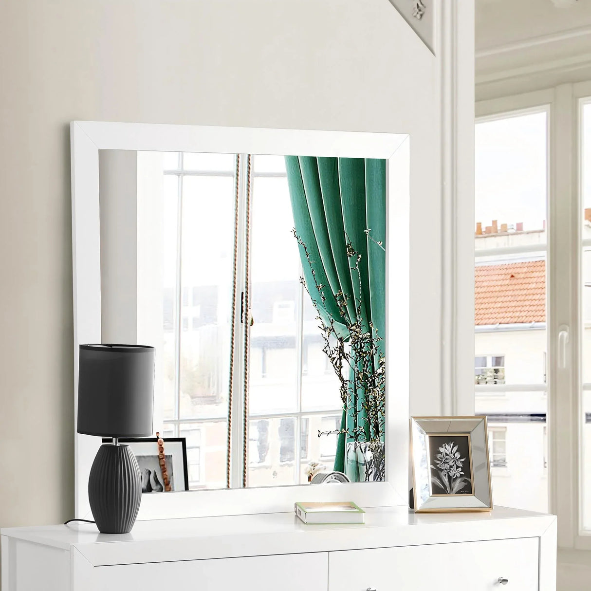 Modern Design Transitional Wall Mirror - Furniture Home Direct