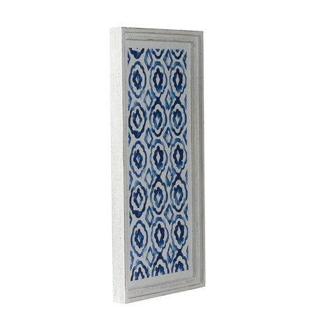 Hanging Sculptures, Modern Wall Art Decor (Set of 2) - White / Blue - Furniture Home Direct