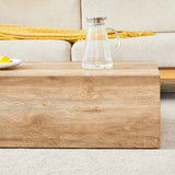 Coffee Table Modern MDF Sleek Contemporary Natural Wood - Furniture Home Direct
