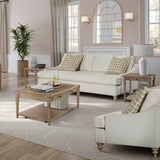 Sofa Single Reverable Cushion With 2 Pillows - Off White - Furniture Home Direct