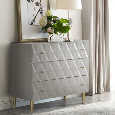 Anson - Console Cabinet - Silver / Champagne - Furniture Home Direct