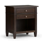 Carlton - Bedside Table, Handcrafted - Furniture Home Direct