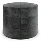 Connor - Handcrafted Round Pouf - Furniture Home Direct