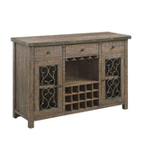 Raphaela - Server With Cup Holder & Wine Rack - Cherry - Furniture Home Direct