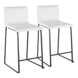 Mara - Upholstered Contemporary Counter Stool (Set of 2) - Furniture Home Direct