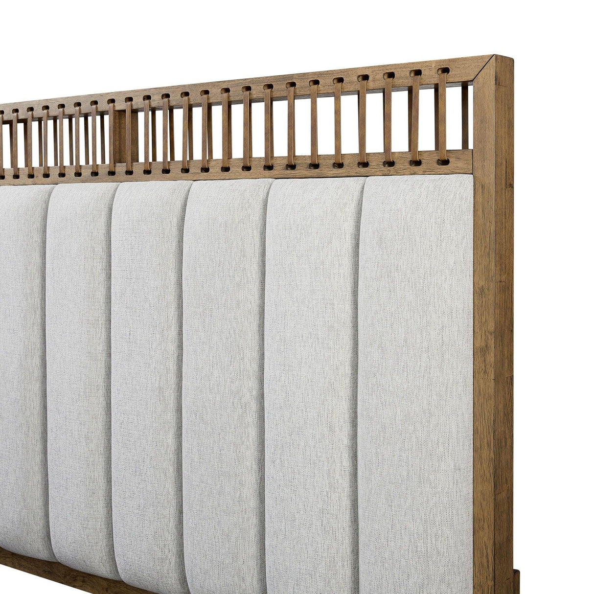 Elegant Design Upholstered And Strap Panel Bed - Furniture Home Direct