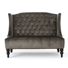 Nurturing - Upholstered Loveseat With Wing Back And Diamond Tufting