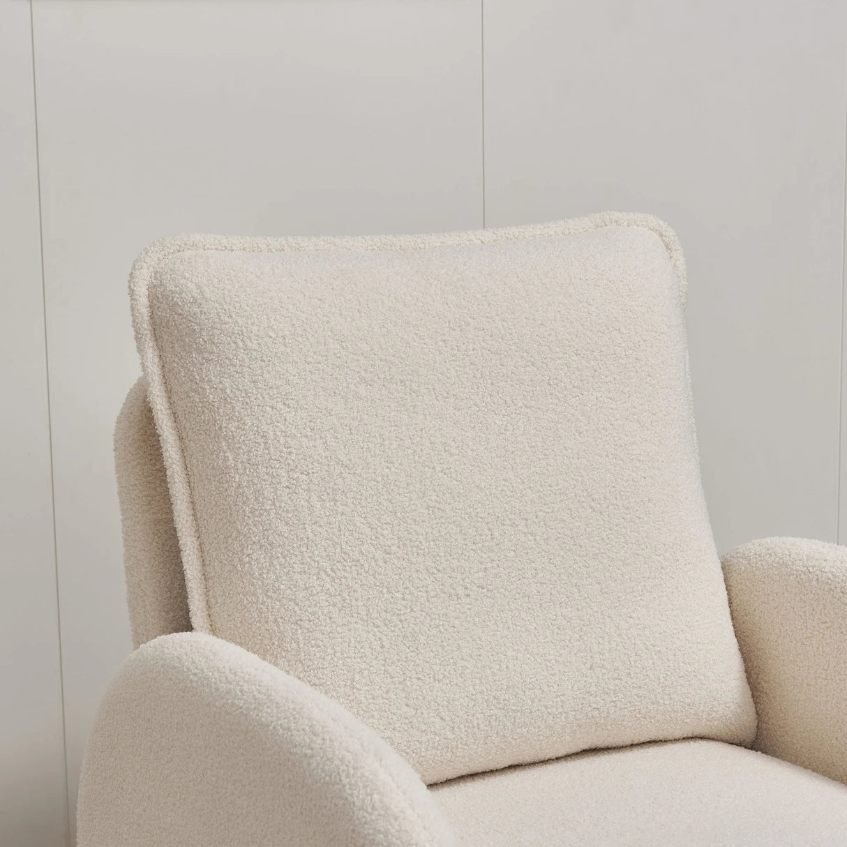 Modern Sherpa Upholstered Accent Chair, Comfortable Living Room Armchair, Lounge Chair For Bedroom, And Office - Furniture Home Direct