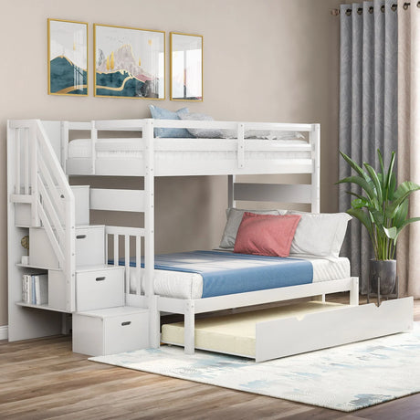 Bunk Bed With Twin Size Trundle - Furniture Home Direct