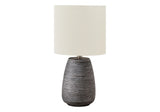 Lighting, Table Lamp, Ceramic, Contemporary - Gray / Cream - Furniture Home Direct