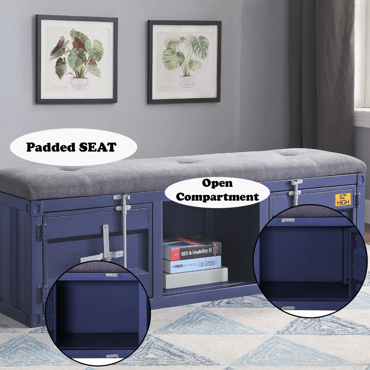 Cargo - Bench With Storage - Furniture Home Direct