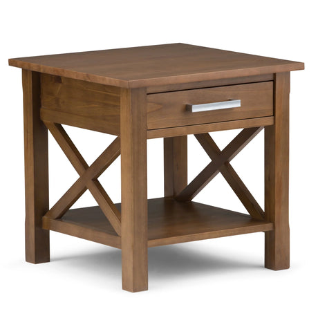 Kitchener - End Table - Medium Saddle Brown - Furniture Home Direct