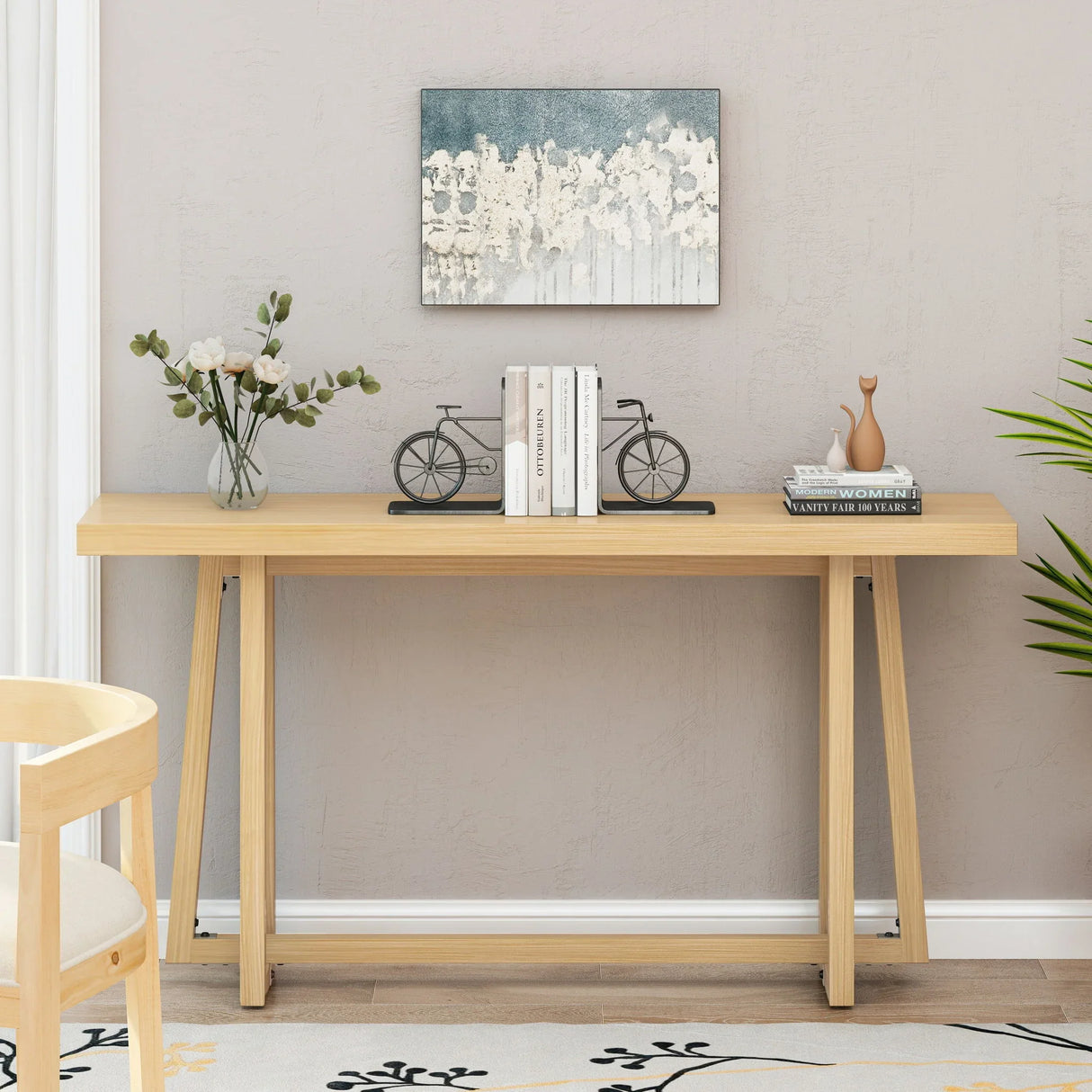 Console Table, Stylish Rectangular Entryway Table - Furniture Home Direct