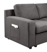 Sectional Sofa L Shaped Right Facing Plush Linen Gray - Furniture Home Direct