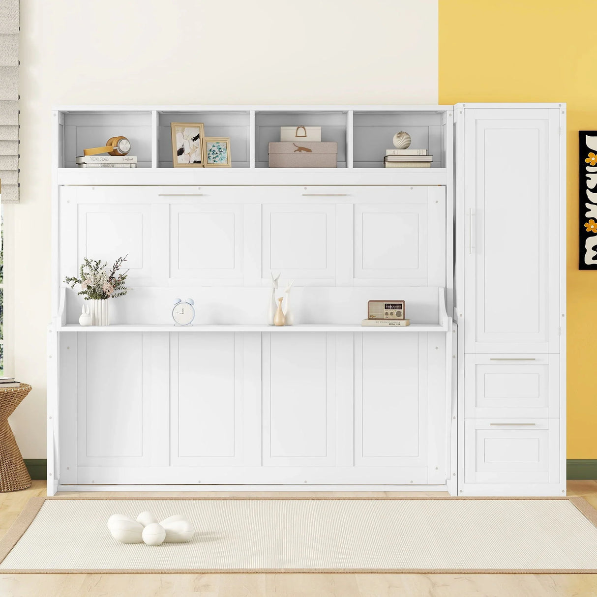 Murphy Wall Bed With Closet And Drawers - Furniture Home Direct