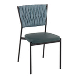 Tania - Braided Contemporary Chair (Set of 2) - Furniture Home Direct