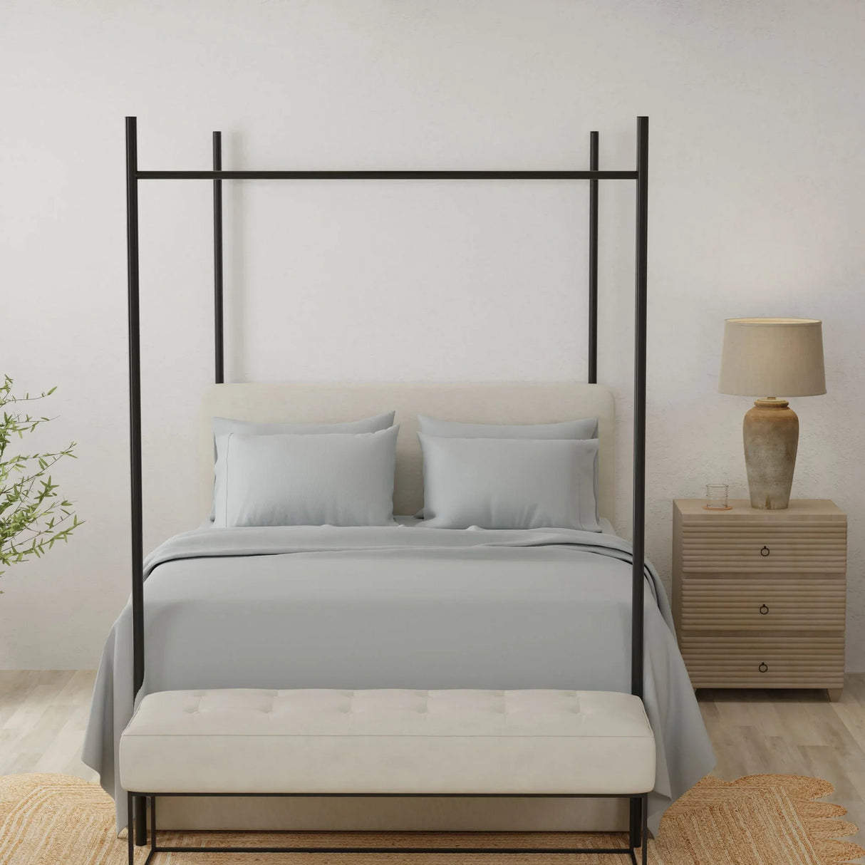 Brushed Microfiber Hypoallergenic Split Sheet Set - Furniture Home Direct