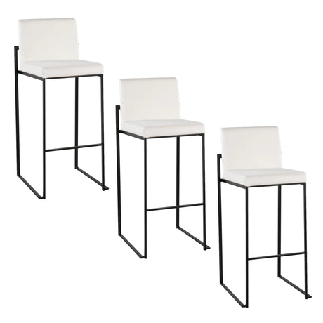 Fuji - Contemporary High Back Barstool Elegant Design - Furniture Home Direct