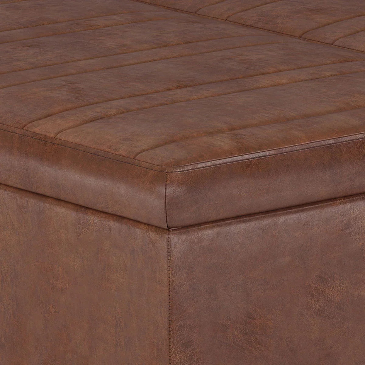 Ellis - Coffee Table Storage Ottoman Contemporary Design - Furniture Home Direct