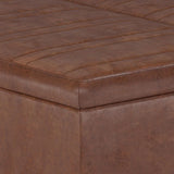 Ellis - Coffee Table Storage Ottoman Contemporary Design - Furniture Home Direct