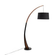 Noah - Mid-Century Modern Floor Lamp - Walnut - Furniture Home Direct