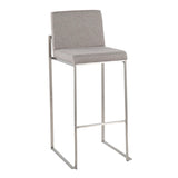 Fuji - Contemporary And Modern Elegance High Back Barstool - Furniture Home Direct