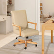 Dumont - Modern Farmhouse High Back Executive Home Office Chair - Neutral Cream Beige / Natural - Furniture Home Direct