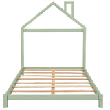 Platform Bed With House Shaped Headboard - Furniture Home Direct