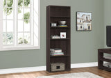 Bookshelf, Bookcase, 6 Tier, For Office, Transitional - Furniture Home Direct