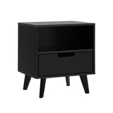 Modern 1 Drawer Nightstand With Open Cubby - Furniture Home Direct