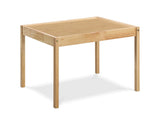 Della - 3 Piece Solid Wood Kids Table & Two Chair Set - Natural - Furniture Home Direct