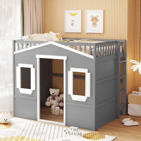Elegant House Loft Bed With Ladder - Furniture Home Direct