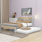 Platform Bed Frame With Trundle, USB Ports And Slat Support, No Box Spring Needed - Furniture Home Direct
