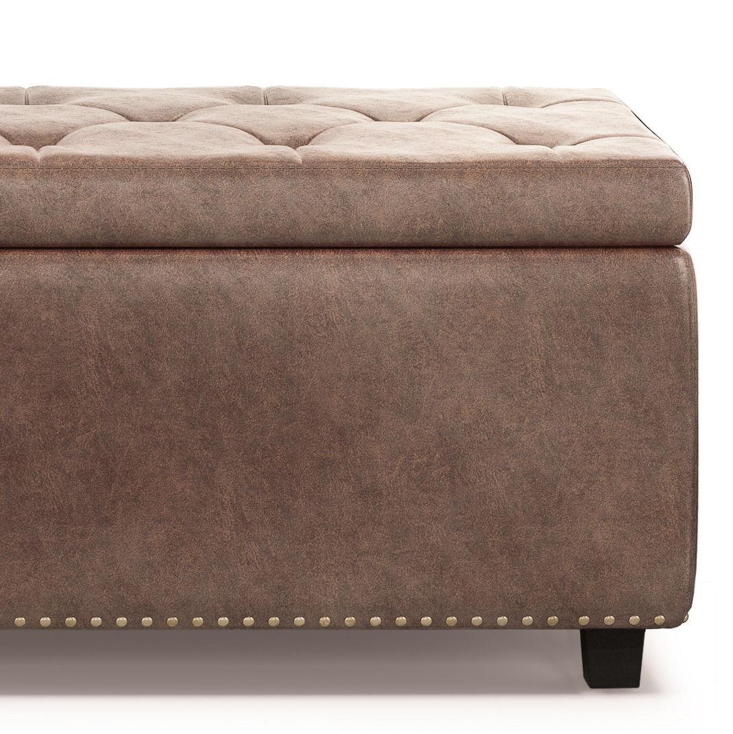 Hamilton - Upholstered Storage Ottoman - Furniture Home Direct