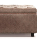Hamilton - Upholstered Storage Ottoman - Furniture Home Direct