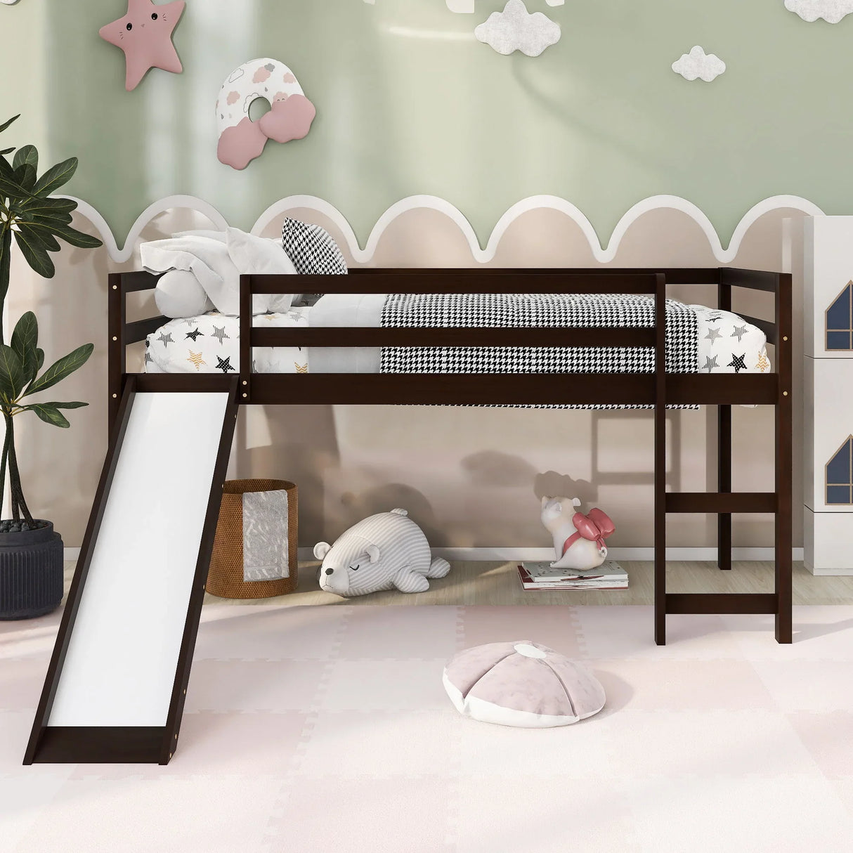 Loft Bed With Slide, Multifunctional Design - Furniture Home Direct