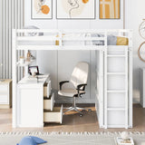 Loft Bed With Drawers, Desk, And Wardrobe - Furniture Home Direct