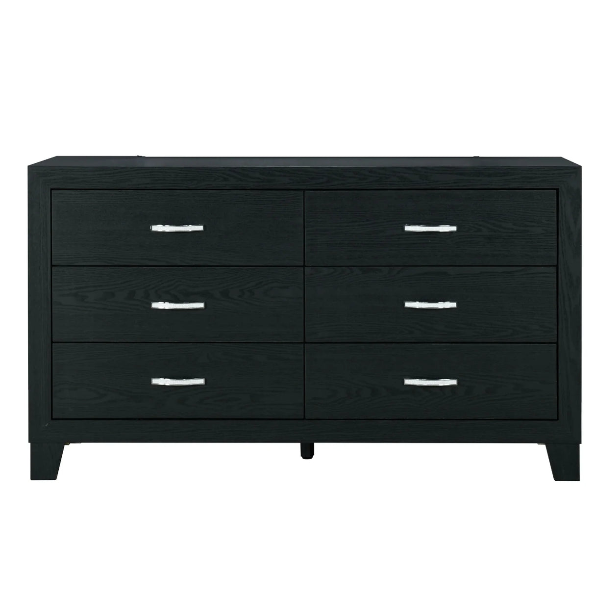 Queen Bed Set With Dresser Mirror Chest Nightstand Black - Furniture Home Direct