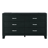 Queen Bed Set With Dresser Mirror Chest Nightstand Black - Furniture Home Direct