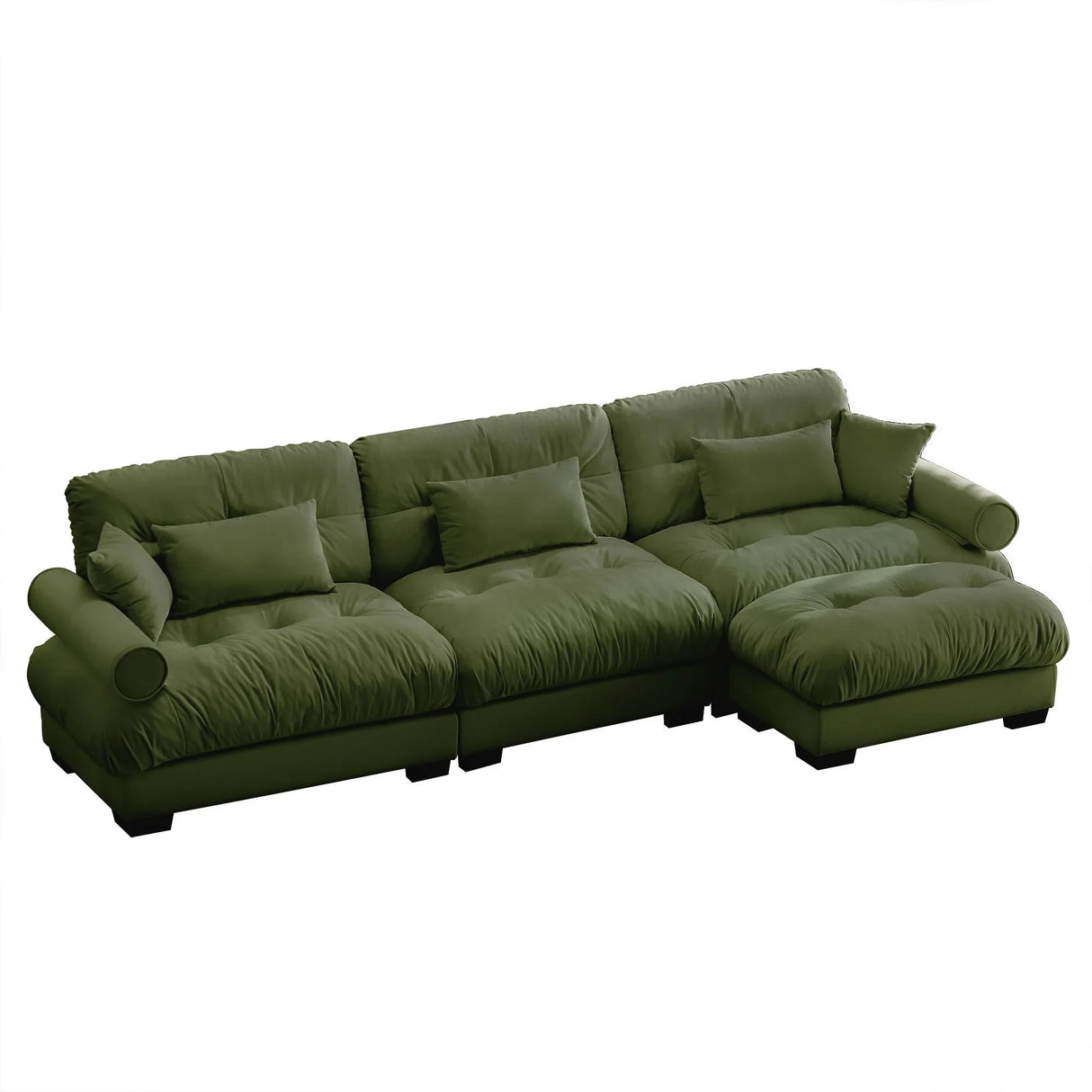 Super Comfort Oversized Modular Sectional Sofa With Movable Ottoman - Furniture Home Direct