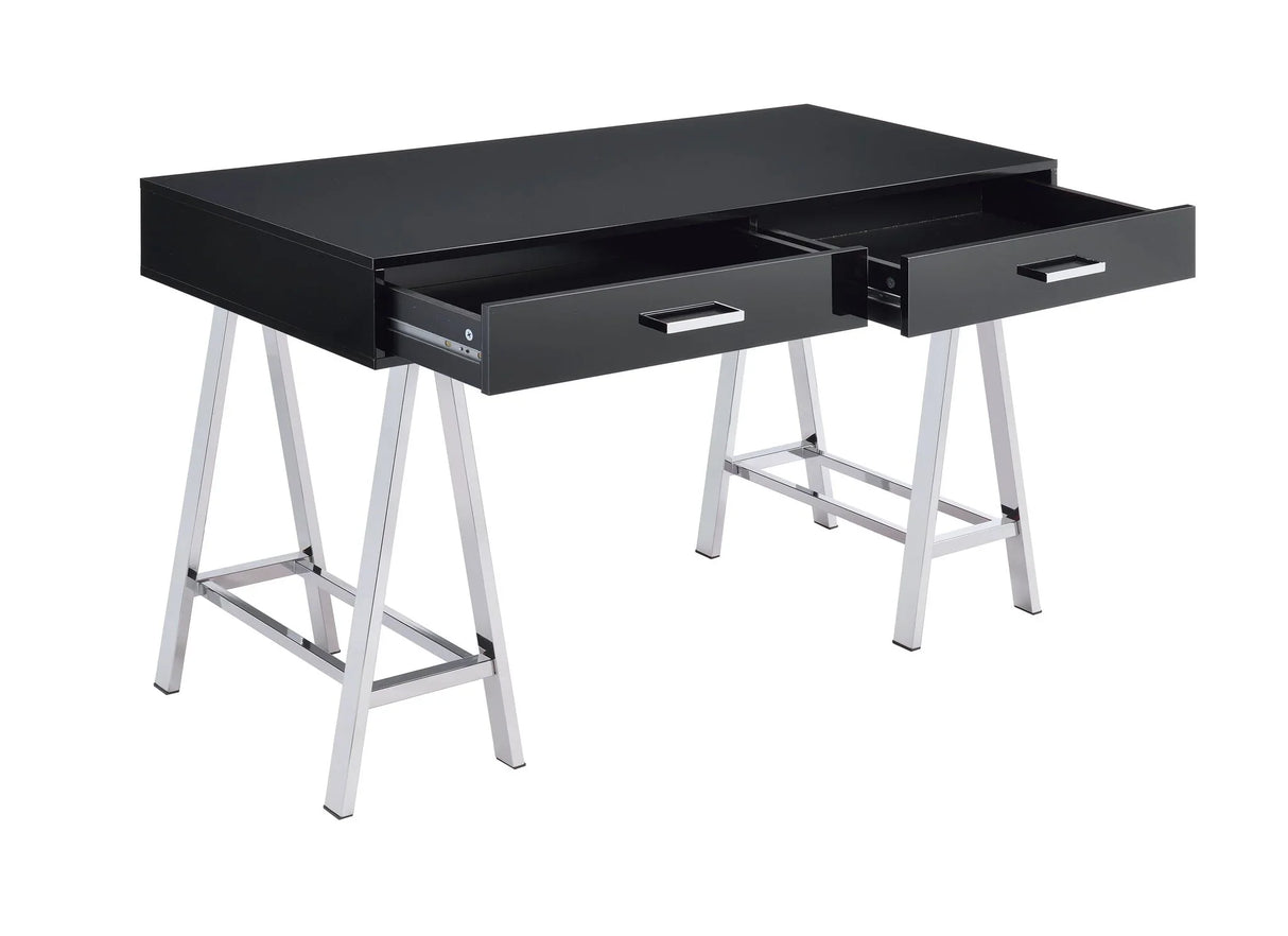 Coleen - High Gloss Writing Desk With USB - Furniture Home Direct