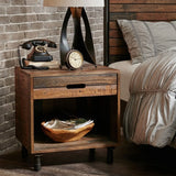 Renu - Nightstand With Drawer - Light Brown Multi - Furniture Home Direct
