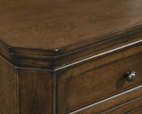 Queen Bed Set Dresser Nightstands Mirror Chest Walnut Brown - Furniture Home Direct
