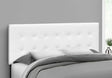 Queen Size Headboard Only Upholstered Leather Look - White - Furniture Home Direct