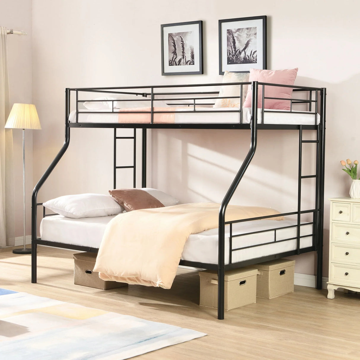 Modern Metal Bunk Bed - Furniture Home Direct