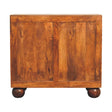 Carved Ball Cabinet - Chestnut - Furniture Home Direct
