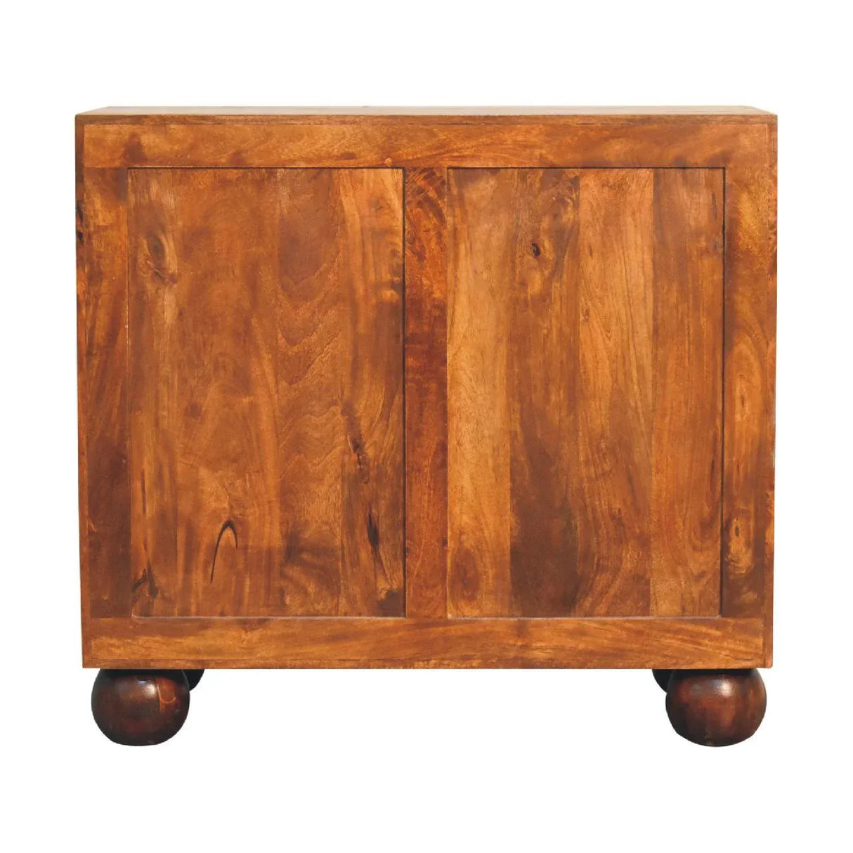 Carved Ball Cabinet - Chestnut - Furniture Home Direct